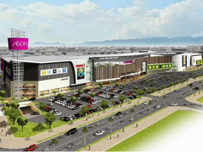 Thi công phim bảo vệ các gian hàng AEONMALL Long Biên, AEONMALL Hà Đông