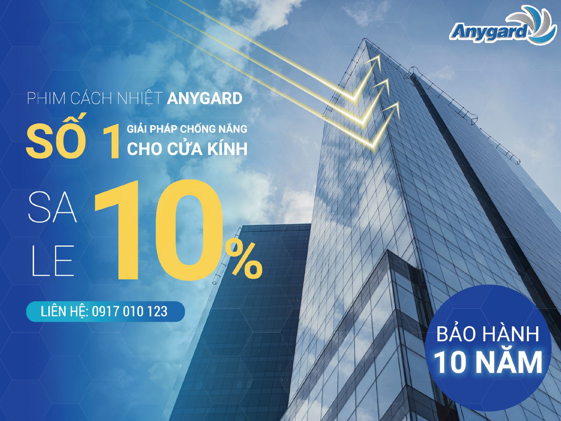 PHIM CÁCH NHIỆT ANYGARD NHÀ KÍNH
