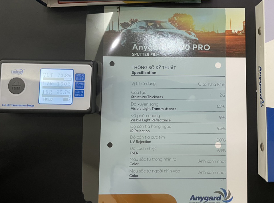 Phim cách nhiệt Anygard XP70 PRO. Phim phủ men gốm Nano Ceramic