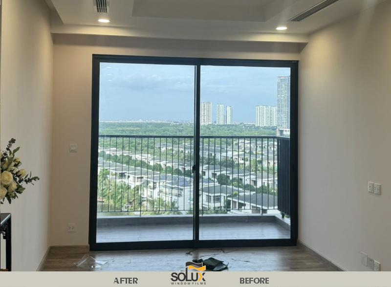 Dán phim cách nhiệt chung cư Solux