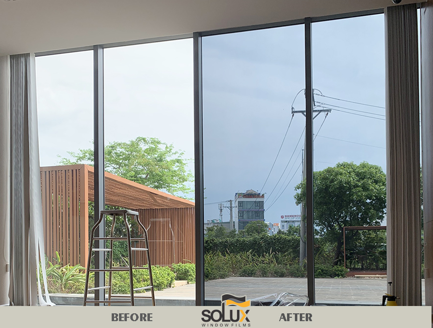 Dán phim chống nắng kính nhà Solux