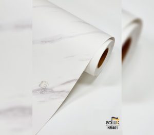 Solux NM 401 - Phim nội thất họa tiết vân đá tự nhiên màu trắng ngà 2 Solux NM 401