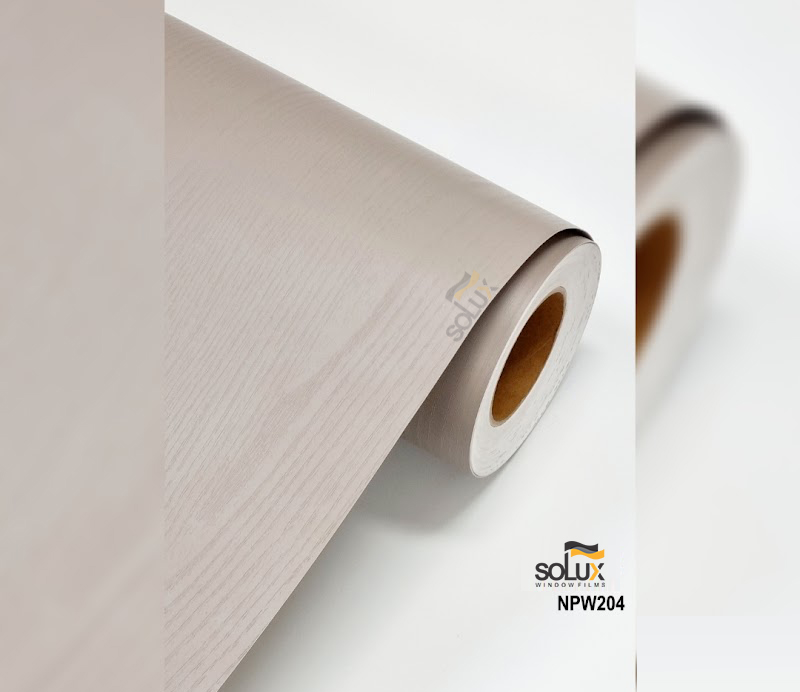 Phim nội thất họa tiết gỗ phủ sơn màu nâu đỏ Solux NPW 204
