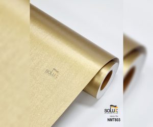 Solux NMT 803 - Film nội thất họa tiết vân xước kim loại màu vàng đồng 2 Solux NMT 803