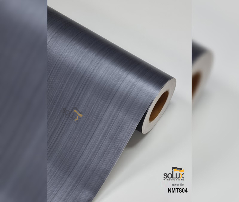 Solux NMT 804 – Film nội thất vân xước kim loại màu ghi xám