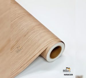 Solux NRW 309 - Phim nội thất họa tiết vân gỗ mặt sần màu nâu đỏ 2 Solux NRW 309